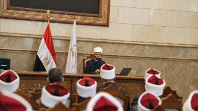 وزير الأوقاف يجتمع بمديري المديريات بمسجد مصر بالعاصمة الجديدة لبحث تطوير العمل الدعوي والإداري