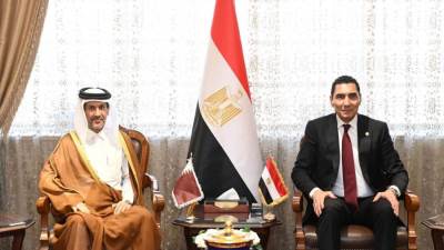 وزير الشباب والرياضة يستقبل سفير دولة قطر بالقاهرة لبحث فتح آفاق جديدة للتعاون المشترك