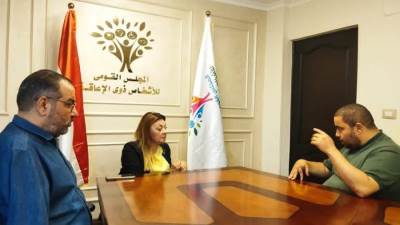 المشرف العام على "القومي للأشخاص ذوي الإعاقة" تفتح باب الحوار مع ذوي الإعاقة للإطلاع على رؤى وأفكار جديدة ‏