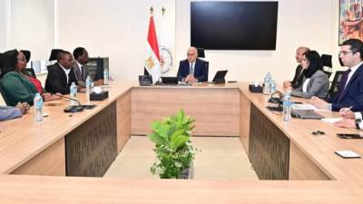 سويلم يلتقى الوفد الرواندي المشارك في أعمال الاجتماع الثاني للجنة التوجيهية المشتركة بين مصر ورواندا