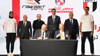 وزير الرياضة يشهد المؤتمر الصحفي للإعلان عن رعاية سيف عيسى وفريال أشرف