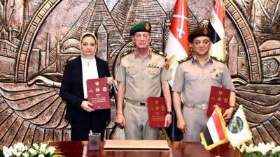 الأكاديمية العسكرية المصرية توقع بروتوكول تعاون مع إدارة الخدمات الطبية وجامعة عين شمس