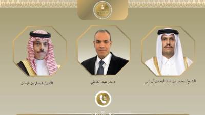 وزير الخارجية يبحث هاتفياً مع نظيريه السعودي والقطري التطورات الإقليمية ومسار المفاوضات الأمريكية – الإيرانية