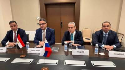 وزير التموين يعقد جلسة مباحثات موسعة مع وزيرة الزراعة الروسية في ختام المنتدى الدولي الخامس للحبوب بمدينة سوتشي
