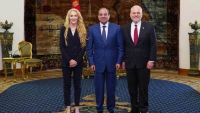 الرئيس السيسي يستقبل وفد مؤتمر رؤساء المنظمات اليهودية الأمريكية الكبرى ويؤكد أهمية تحقيق السلام والاستقرار بالمنطقة