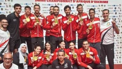 وزير الرياضة يهنئ أبطال السلاح بعد تصدر مصر جدول ميداليات بطولة أفريقيا بكوت ديفوار برصيد 19 ميدالية