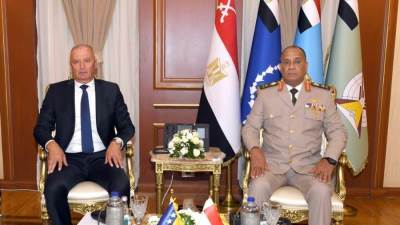 وزير الدفاع والإنتاج الحربى يلتقى نائب رئيس مجلس الوزراء وزير دفاع  البوسنة والهرسك 