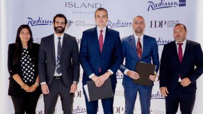 شركة التعمير والإسكان العقارية (HDP) بالشراكة مع طلوع للتطوير العقاري يوقعان شراكة استراتيجية مع مجموعة Radisson Blu لإقامة فندق خمس نجوم بمرحلة Blu Stays داخل مشروع The Island – Marina 5