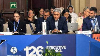 وزير السياحة والآثار يشارك في فعاليات الدورة الـ126 للمجلس التنفيذي لمنظمة الأمم المتحدة للسياحة بمدينة توليدو الإسبانية