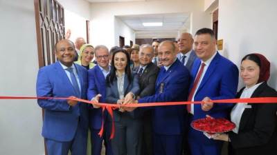 وزيرة التضامن الاجتماعي تفتتح مركز تدريب وإنتاج الملابس الجاهزة ذات الاستخدام الواحد بمستشفي مدينة نصر التخصصي