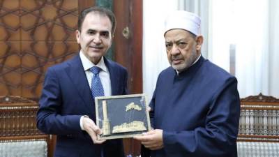 شيخ الأزهر يبحث مع وزير الأوقاف والشؤون الدينية بحكومة إقليم كردستان بالعراق تعزيز التعاون العلمي والدعوي