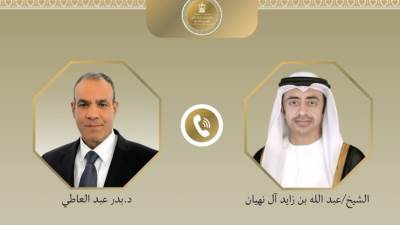وزير الخارجية يبحث هاتفياً مع نظيره الإماراتي التطورات الإقليمية