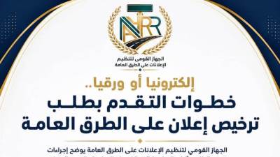 "القومي لتنظيم الإعلانات": إلكترونيا أو ورقيا.. تعرف على إجراءات التقدم بطلب ترخيص إعلان على الطرق العامة