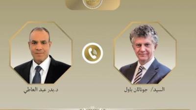 وزير الخارجية يبحث مع مستشار الأمن القومي البريطاني العلاقات الثنائية والتطورات الإقليمية