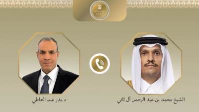 وزير الخارجية يبحث مع نظيره القطري العلاقات الثنائية والتطورات الإقليمية