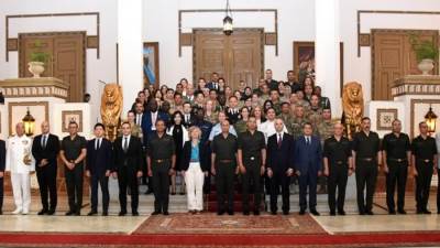 القوات المسلحة تحتفل بتخريج الدورة التدريبية الدولية الثانية "حماية المدنيين بمهام الأمم المتحدة والقانون الدولى للهجرة"