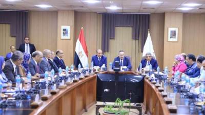 وزير التعليم العالي يترأس اجتماع مجلس جامعة المنصورة بحضور محافظ الدقهلية ورئيس الجامعة