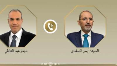 اتصال هاتفي بين وزير الخارجية ونظيره الأردني لبحث التطورات الإقليمية وجهود خفض التصعيد