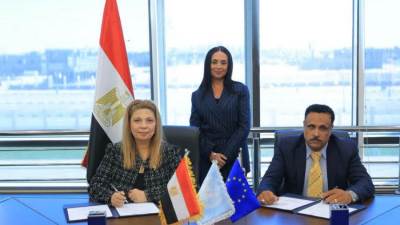 وزيرة التضامن الاجتماعي تشهد توقيع بروتوكولات تعاون بين صندوق دعم الصناعات الريفية والبيئية و "12" جمعية ومؤسسة أهلية