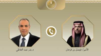 وزير الخارجية يبحث مع نظيره السعودي جهود خفض التصعيد في المنطقة