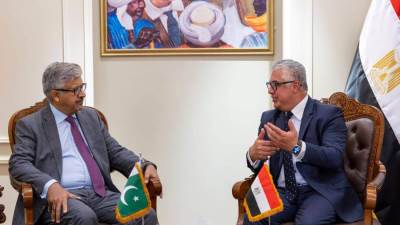 رئيس اقتصادية قناة السويس يلتقي السفير الباكستاني لدى القاهرة لبحث تعزيز التعاون في القطاعات المستهدفة