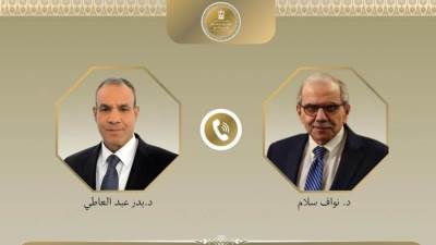 وزير الخارجية يبحث مع رئيس الوزراء اللبناني تطورات الأوضاع في لبنان