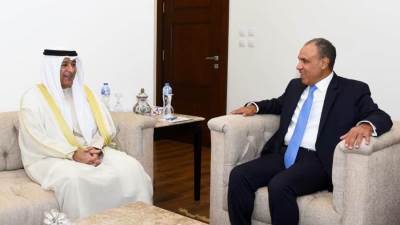 وزير الخارجية يلتقي الأمين العام لمجلس التعاون لدول الخليج العربية