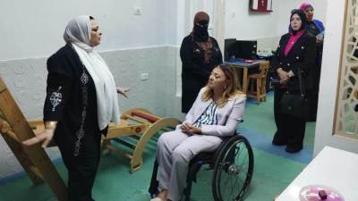 المشرف العام على القومي للأشخاص ذوي الإعاقة تتفقد حضانة "سواسية" الدامجة للأطفال ذوي الإعاقة الذهنية