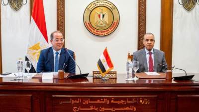 وزيرا الخارجية والمالية.. يبحثان سبل دعم التحرك المصري على الصعيد الاقتصادي