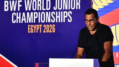 وزير الرياضة يشهد مراسم إجراء قرعة بطولة العالم للريشة الطائرة للشباب بالعلمين الجديدة