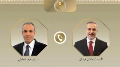 اتصال هاتفي بين وزير الخارجية ونظيره التركي