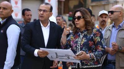 منال عوض تتفقد تطوير المرحلة الثانية من سوق العتبة.. إنجاز 60% من أعمال الواجهات