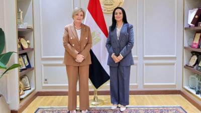 وزيرة التضامن الاجتماعي تستقبل وزيرة العمل والسياسات الاجتماعية بالجمهورية الإيطالية
