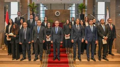 وزير الاستثمار والتجارة الخارجية يشهد أداء اليمين للدفعة الجديدة من أعضاء التمثيل التجاري