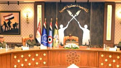 وزير الدفاع والإنتاج الحربى يتفقد إختبارات القبول بالأكاديمية العسكرية المصرية والكليات العسكرية