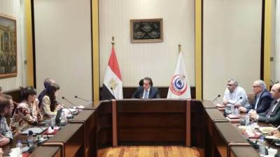 وزير الصحة يبحث مع وفد «سان دوناتو» الإيطالية وشركتي GKSD وإيني معدلات تنفيذ مستشفى هليوبوليس الجديدة