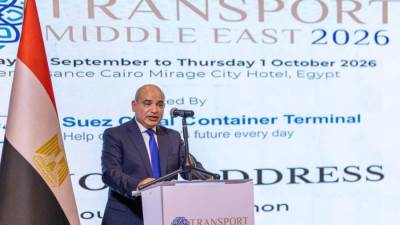 رئيس اقتصادية قناة السويس يستعرض دورها في ظل التحولات العالمية خلال مؤتمر Transport Middle East 2026