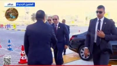 الرئيس السيسى يصل مقر انعقاد منتدى "العلمين أفريقيا للأعمال"