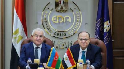 رئيس هيئة الدواء المصرية يبحث مع سفير أذربيجان بالقاهرة تعزيز التعاون الدوائي والتنظيمي وفتح آفاق جديدة للدواء المصري