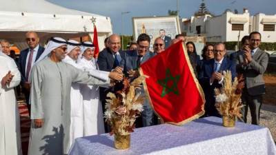 وزير الطيران المدني يشهد وضع حجر الأساس لمشروع بناء المقر الجديد للمنظمة العربية للطيران المدني بالرباط.