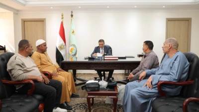 وزير الزراعة يلتقي ممثلي بعض الفلاحين بالبحيرة لمناقشة سبل تطوير الخدمات