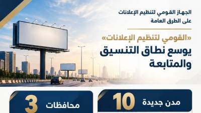 "القومي لتنظيم الإعلانات" يتابع إعداد وتنفيذ المخططات الإعلانية بـ13 محافظة ومدينة جديدة