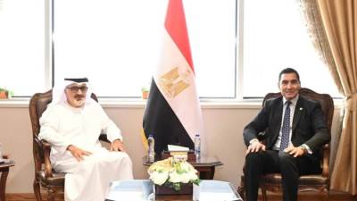 وزير الشباب والرياضة يستقبل وفد مجلس أبوظبي الرياضي ويبحث استضافة مصر للنسخة الـ11 من سباق زايد الخيري