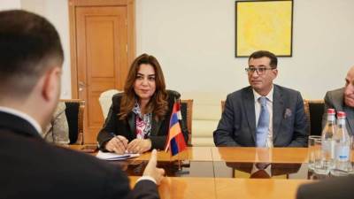 وزيرة التنمية تبحث مع وزير البيئة الأرميني تعزيز التعاون في مجالات حماية البيئة والمحميات الطبيعية