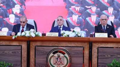 وزير العدل يشهد أداء اليمين القانونية لمعاوني النيابة العامة الجدد بحضور النائب العام ورئيس محكمة النقض رئيس مجلس القضاء الأعلى