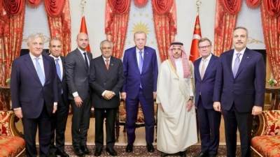 بتكليف من الرئيس.. وزير الخارجية يلتقي الرئيس التركي