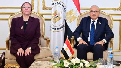 الدكتور سويلم يبحث مع الأمينة التنفيذية لاتفاقية الأمم المتحدة لمكافحة التصحر تعزيز التعاون في مواجهة الجفاف والتصحر ودعم المشروعات المائية