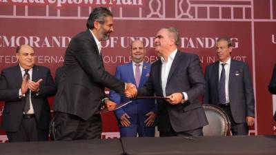 أبتاون 6 أكتوبر توقع شراكة استراتيجية مع فاشون هاوس جروب البريطانية FHG لتطوير أول وجهة متكاملة للأوتليت من نوعها في شمال أفريقيا