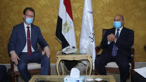 كامل الوزير ووفد سكك حديد ألمانيا
