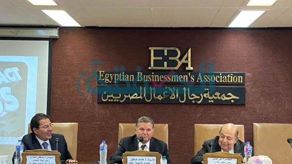 هشام توفيق خلال مشاركته في ندورة جمعية رجال الأعمال